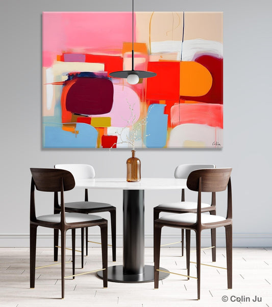 Extra Large Canvas Paintings, Original Abstract Art, Modern Wall Art Ideas for Dining Room, Impasto Painting, Contemporary Acrylic Paintings-LargePaintingArt.com