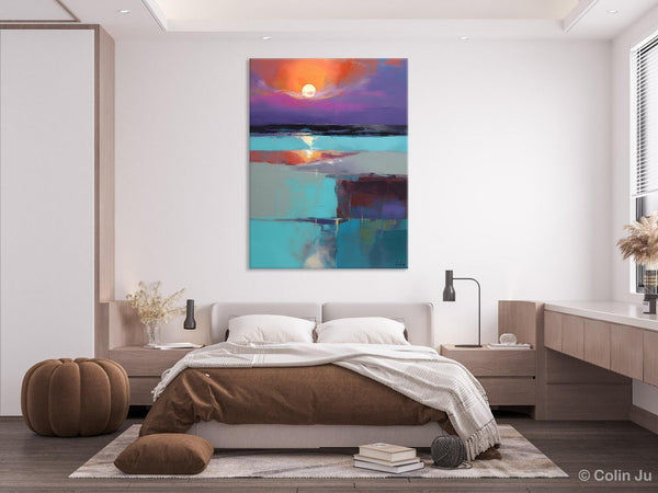Extra Large Painting on Canvas, Oversized Contemporary Acrylic Painting, Extra Large Canvas Painting for Bedroom, Original Abstract Painting-LargePaintingArt.com