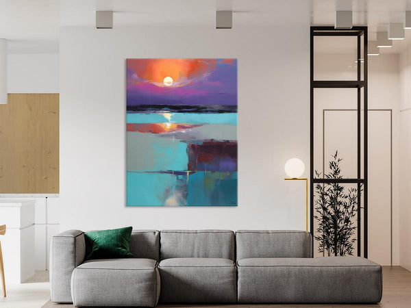 Extra Large Painting on Canvas, Oversized Contemporary Acrylic Painting, Extra Large Canvas Painting for Bedroom, Original Abstract Painting-LargePaintingArt.com