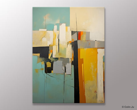 Abstract Paintings, Large Contemporary Wall Art, Extra Large Paintings for Living Room, Heavy Texture Canvas Art, Original Modern Painting-LargePaintingArt.com