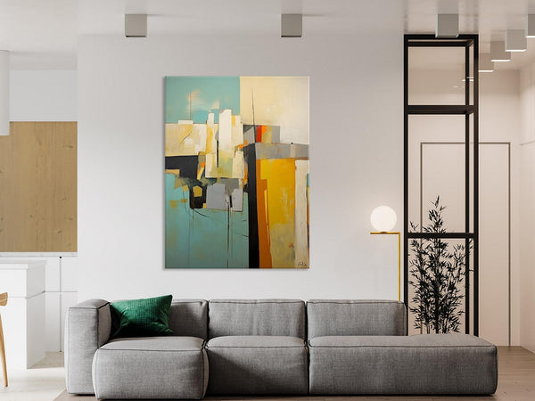 Abstract Paintings, Large Contemporary Wall Art, Extra Large Paintings for Living Room, Heavy Texture Canvas Art, Original Modern Painting-LargePaintingArt.com