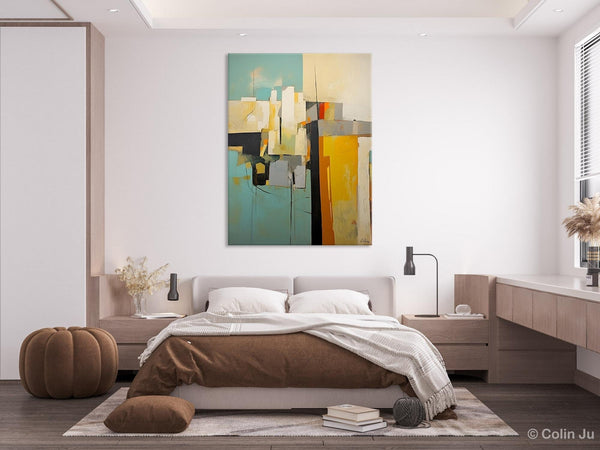 Abstract Paintings, Large Contemporary Wall Art, Extra Large Paintings for Living Room, Heavy Texture Canvas Art, Original Modern Painting-LargePaintingArt.com