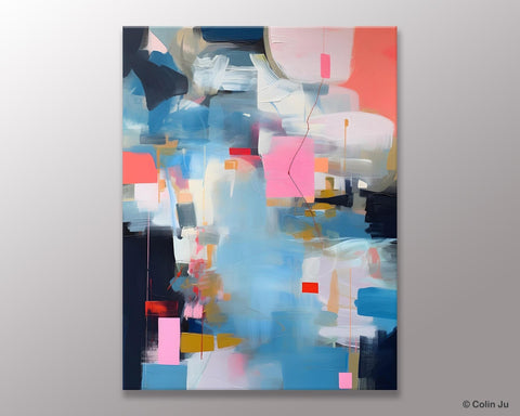 Modern Wall Paintings, Contemporary Painting on Canvas, Abstract Painting for Bedroom, Extra Large Original Acrylic Art, Buy Wall Art Online-LargePaintingArt.com