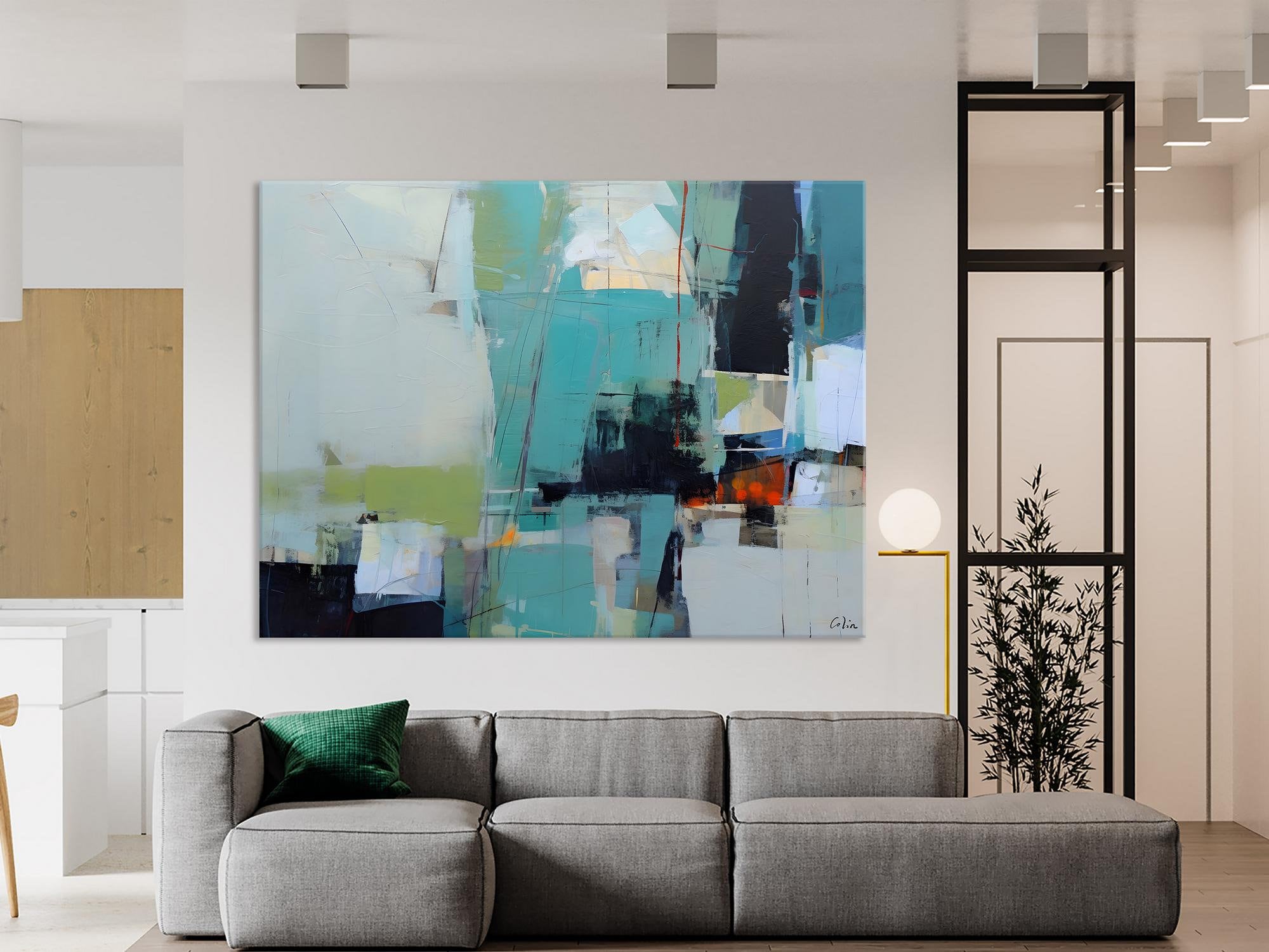 Oversized Canvas Paintings, Original Abstract Art, Large Wall Art Ideas for Living Room, Hand Painted Canvas Art, Contemporary Acrylic Art-LargePaintingArt.com