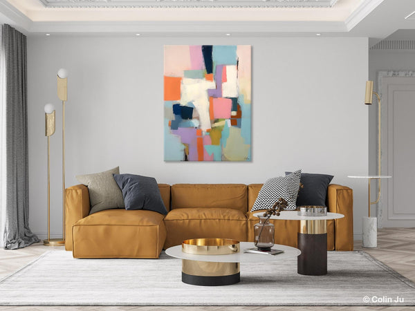 Extra Large Modern Wall Art, Acrylic Painting on Canvas, Contemporary Painting, Canvas Paintings for Dining Room, Original Abstract Painting-LargePaintingArt.com