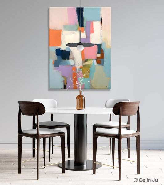 Extra Large Modern Wall Art, Acrylic Painting on Canvas, Contemporary Painting, Canvas Paintings for Dining Room, Original Abstract Painting-LargePaintingArt.com