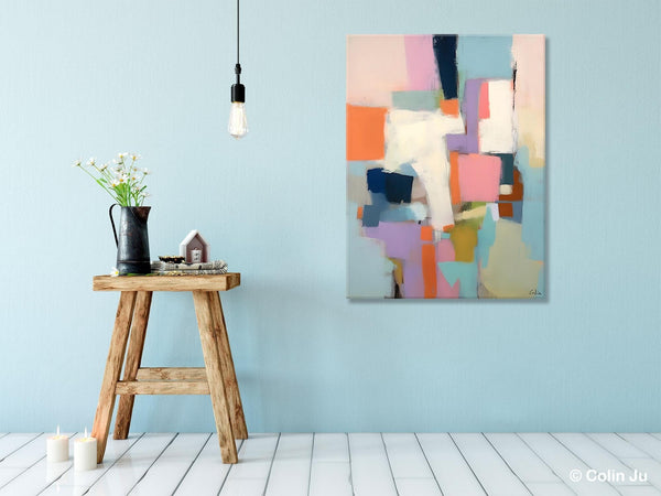 Extra Large Modern Wall Art, Acrylic Painting on Canvas, Contemporary Painting, Canvas Paintings for Dining Room, Original Abstract Painting-LargePaintingArt.com