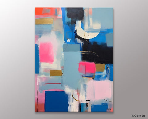 Large Painting Ideas for Living Room, Large Original Canvas Art, Contemporary Acrylic Painting on Canvas, Modern Abstract Wall Art Paintings-LargePaintingArt.com