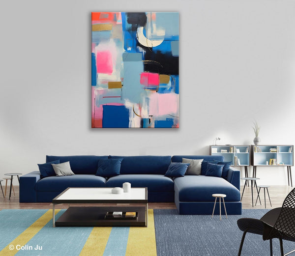Large Painting Ideas for Living Room, Large Original Canvas Art, Contemporary Acrylic Painting on Canvas, Modern Abstract Wall Art Paintings-LargePaintingArt.com