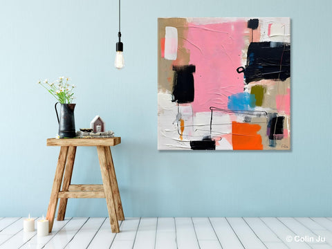 Modern Acrylic Artwork, Large Abstract Painting for Bedroom, Original Abstract Wall Art, Modern Canvas Paintings, Contemporary Canvas Art-LargePaintingArt.com