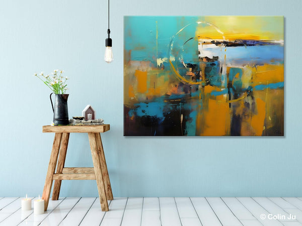 Oversized Canvas Paintings, Original Abstract Art, Hand Painted Canvas Art, Contemporary Acrylic Art, Huge Wall Art Ideas for Living Room-LargePaintingArt.com