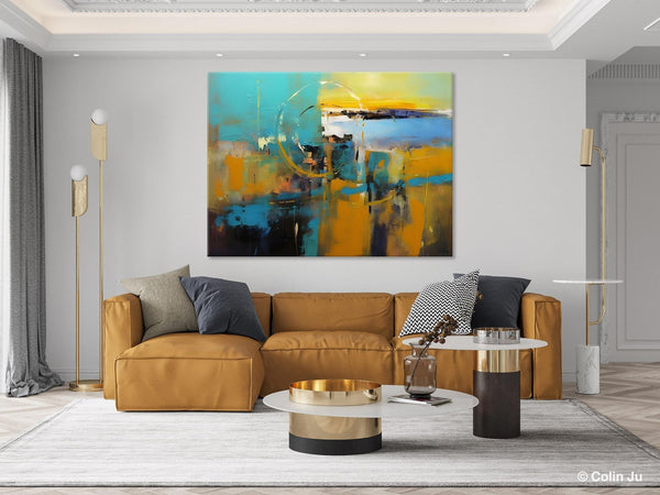 Oversized Canvas Paintings, Original Abstract Art, Hand Painted Canvas Art, Contemporary Acrylic Art, Huge Wall Art Ideas for Living Room-LargePaintingArt.com
