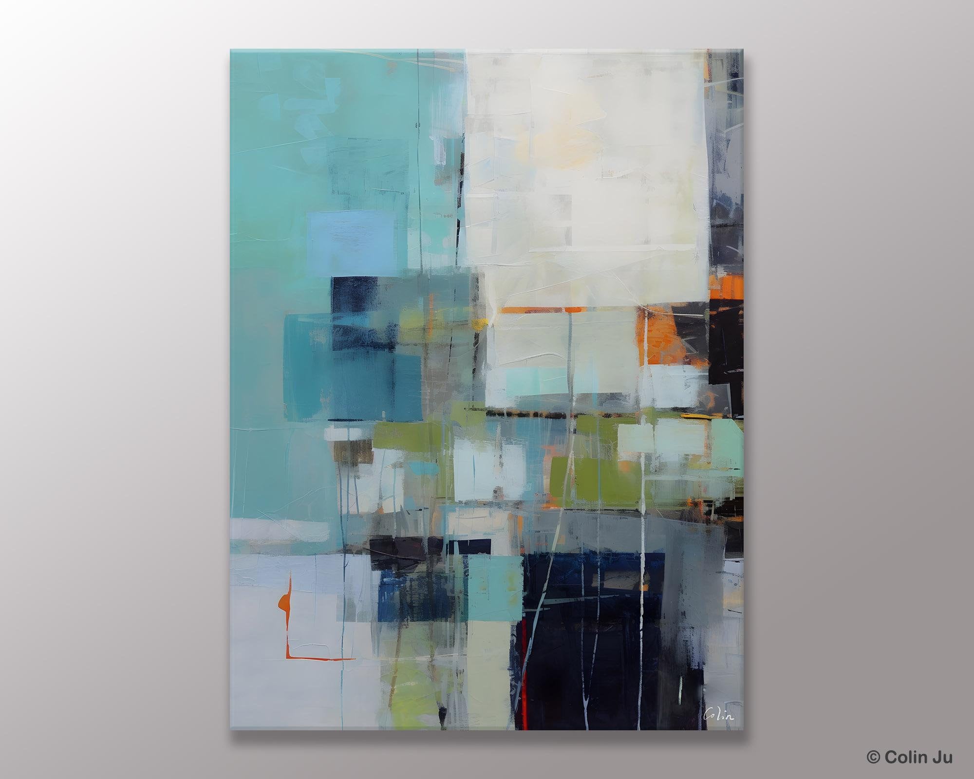 Canvas Paintings for Dining Room, Extra Large Modern Wall Art, Acrylic Painting on Canvas, Contemporary Painting, Original Abstract Painting-LargePaintingArt.com