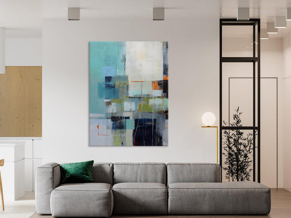 Canvas Paintings for Dining Room, Extra Large Modern Wall Art, Acrylic Painting on Canvas, Contemporary Painting, Original Abstract Painting-LargePaintingArt.com