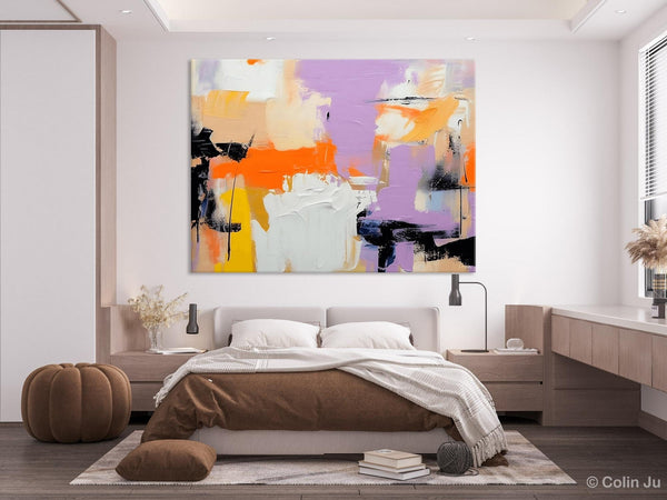 Modern Acrylic Painting on Canvas, Contemporary Wall Art Paintings, Extra Large Original Art for Dining Room, Hand Painted Canvas Artwork-LargePaintingArt.com