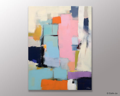 Original Canvas Art, Contemporary Acrylic Painting on Canvas, Large Wall Art Painting for Bedroom, Oversized Modern Abstract Wall Paintings-LargePaintingArt.com