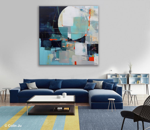 Large Abstract Painting for Bedroom, Modern Acrylic Artwork, Original Abstract Wall Art, Modern Canvas Paintings, Contemporary Canvas Art-LargePaintingArt.com