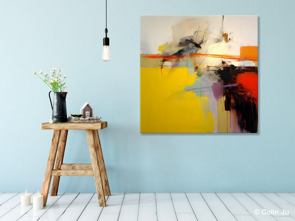 Modern Canvas Art Paintings, Contemporary Canvas Art, Original Modern Wall Art, Modern Acrylic Artwork, Large Abstract Paintings for Bedroom-LargePaintingArt.com