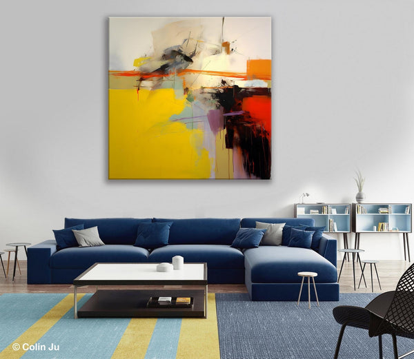 Modern Canvas Art Paintings, Contemporary Canvas Art, Original Modern Wall Art, Modern Acrylic Artwork, Large Abstract Paintings for Bedroom-LargePaintingArt.com