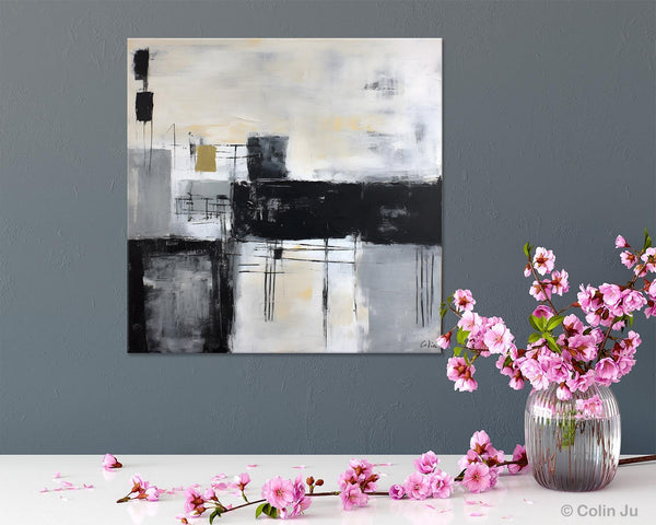 Contemporary Canvas Art for Bedroom, Modern Acrylic Artwork, Original Modern Paintings, Heavy Texture Canvas Art, Large Abstract Paintings-LargePaintingArt.com