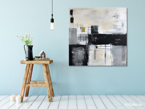 Contemporary Canvas Art for Bedroom, Modern Acrylic Artwork, Original Modern Paintings, Heavy Texture Canvas Art, Large Abstract Paintings-LargePaintingArt.com