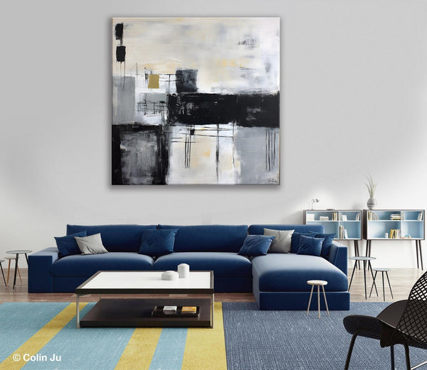 Contemporary Canvas Art for Bedroom, Modern Acrylic Artwork, Original Modern Paintings, Heavy Texture Canvas Art, Large Abstract Paintings-LargePaintingArt.com