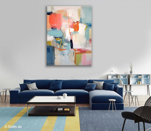 Large Wall Art Painting for Bedroom, Original Canvas Art, Contemporary Acrylic Painting on Canvas, Oversized Modern Abstract Wall Paintings-LargePaintingArt.com