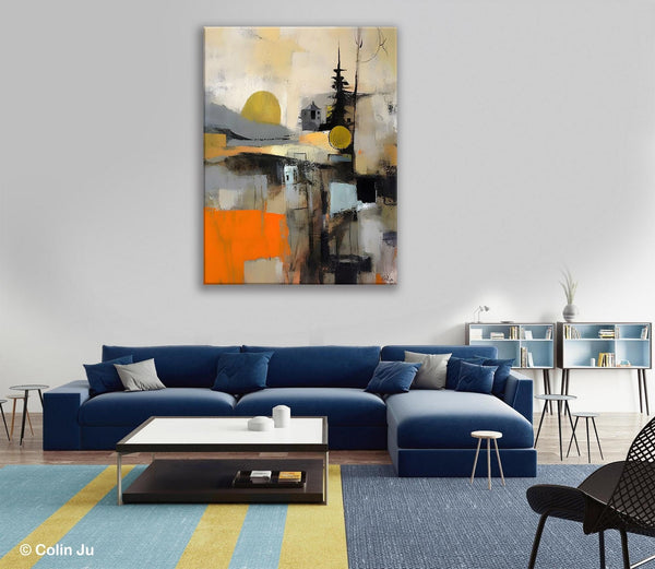 Original Canvas Art, Contemporary Acrylic Painting on Canvas, Large Wall Art Painting for Bedroom, Oversized Modern Abstract Wall Paintings-LargePaintingArt.com