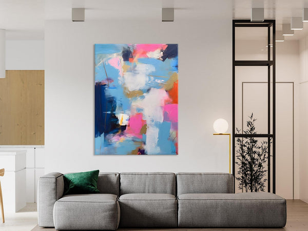 Oversized Modern Abstract Wall Paintings, Original Canvas Art, Contemporary Acrylic Painting on Canvas, Large Wall Art Painting for Bedroom-LargePaintingArt.com