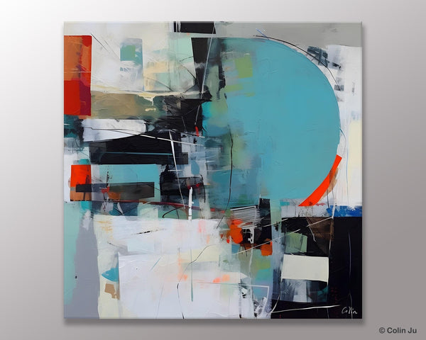 Modern Acrylic Artwork, Original Modern Paintings, Contemporary Canvas Art for Bedroom, Heavy Texture Canvas Art, Large Abstract Paintings-LargePaintingArt.com