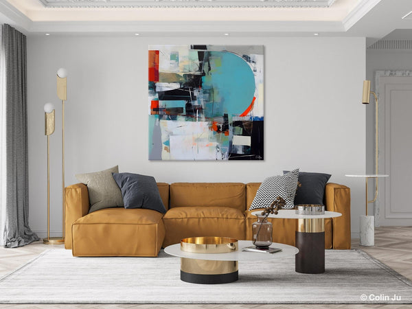Modern Acrylic Artwork, Original Modern Paintings, Contemporary Canvas Art for Bedroom, Heavy Texture Canvas Art, Large Abstract Paintings-LargePaintingArt.com