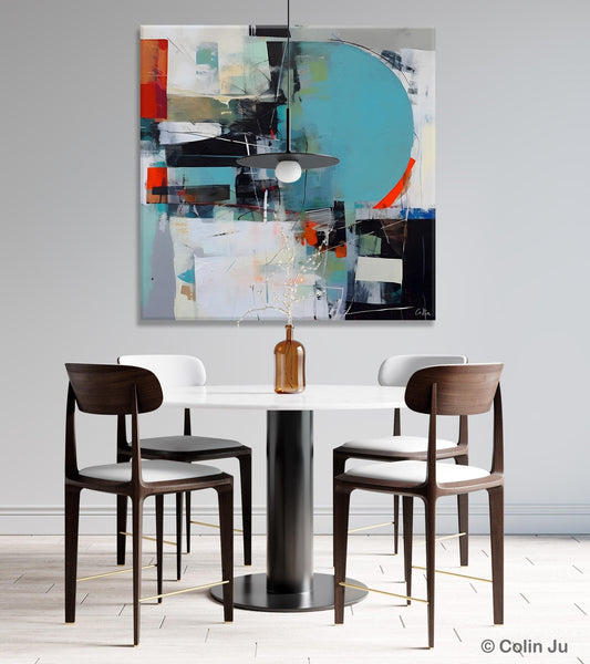 Modern Acrylic Artwork, Original Modern Paintings, Contemporary Canvas Art for Bedroom, Heavy Texture Canvas Art, Large Abstract Paintings-LargePaintingArt.com