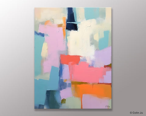 Contemporary Paintings on Canvas, Large Wall Art Painting for Dining Room, Original Abstract Wall Art, Oversized Abstract Wall Art Paintings-LargePaintingArt.com