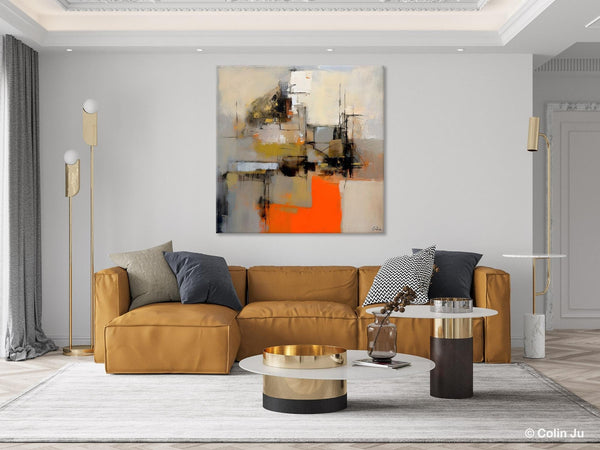 Large Abstract Art for Bedroom, Original Abstract Wall Art, Simple Modern Acrylic Artwork, Modern Canvas Paintings, Contemporary Canvas Art-LargePaintingArt.com