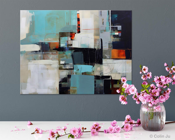 Extra Large Paintings for Dining Room, Abstract Wall Paintings, Hand Painted Canvas Art, Original Artowrk, Contemporary Wall Art Paintings-LargePaintingArt.com