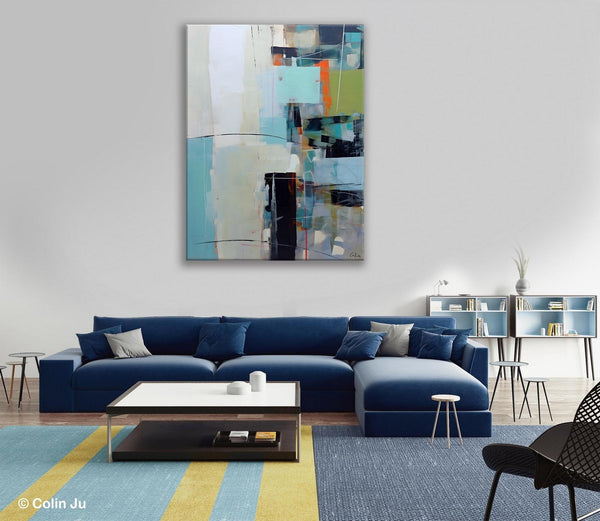 Abstract Wall Paintings, Large Contemporary Wall Art, Extra Large Paintings for Bedroom, Hand Painted Canvas Art, Original Modern Painting-LargePaintingArt.com