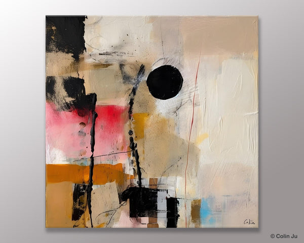 Modern Canvas Art Paintings, Abstract Wall Art for Bedroom, Original Modern Acrylic Artwork, Extra Large Abstract Paintings for Dining Room-LargePaintingArt.com