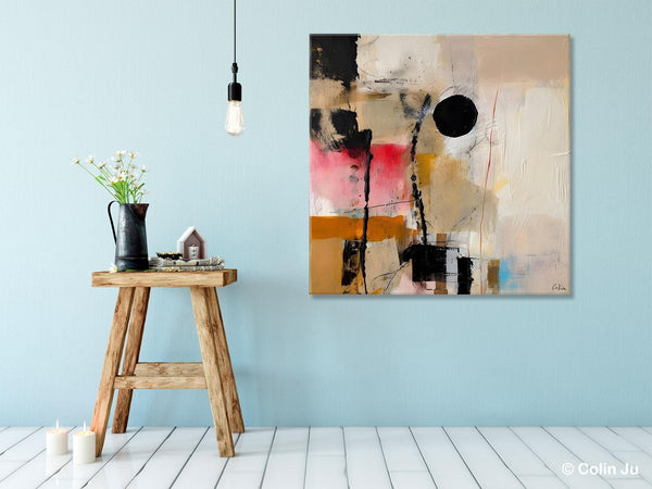 Modern Canvas Art Paintings, Abstract Wall Art for Bedroom, Original Modern Acrylic Artwork, Extra Large Abstract Paintings for Dining Room-LargePaintingArt.com
