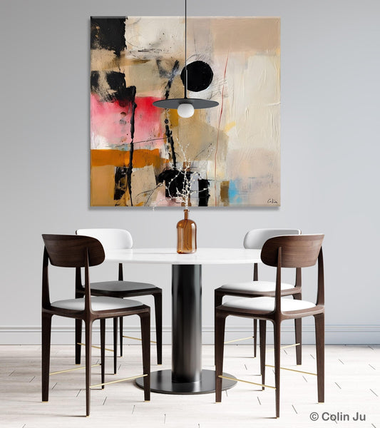 Modern Canvas Art Paintings, Abstract Wall Art for Bedroom, Original Modern Acrylic Artwork, Extra Large Abstract Paintings for Dining Room-LargePaintingArt.com