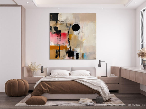 Modern Canvas Art Paintings, Abstract Wall Art for Bedroom, Original Modern Acrylic Artwork, Extra Large Abstract Paintings for Dining Room-LargePaintingArt.com