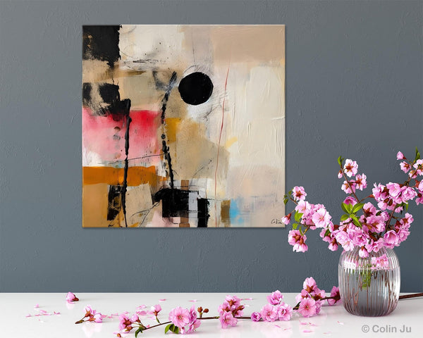 Modern Canvas Art Paintings, Abstract Wall Art for Bedroom, Original Modern Acrylic Artwork, Extra Large Abstract Paintings for Dining Room-LargePaintingArt.com