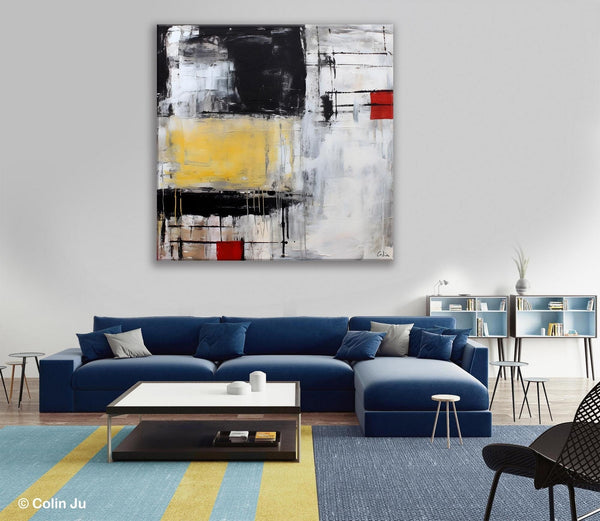 Original Modern Acrylic Artwork, Extra Large Abstract Paintings for Dining Room, Modern Canvas Art Paintings, Abstract Wall Art for Bedroom-LargePaintingArt.com