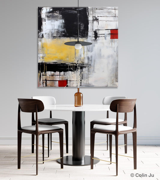 Original Modern Acrylic Artwork, Extra Large Abstract Paintings for Dining Room, Modern Canvas Art Paintings, Abstract Wall Art for Bedroom-LargePaintingArt.com