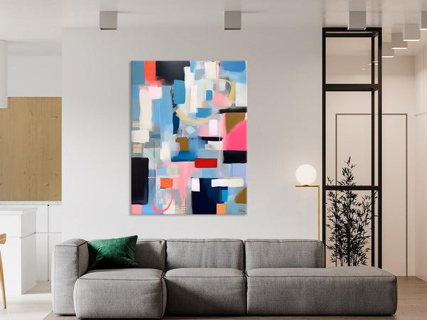 Original Modern Artwork, Contemporary Acrylic Painting on Canvas, Large Wall Art Painting for Bedroom, Oversized Abstract Wall Art Paintings-LargePaintingArt.com
