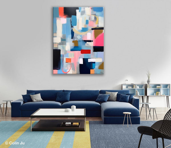 Original Modern Artwork, Contemporary Acrylic Painting on Canvas, Large Wall Art Painting for Bedroom, Oversized Abstract Wall Art Paintings-LargePaintingArt.com