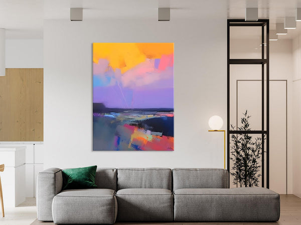Abstract Landscape Artwork, Contemporary Wall Art Paintings, Extra Large Original Art, Landscape Painting on Canvas, Hand Painted Canvas Art-LargePaintingArt.com