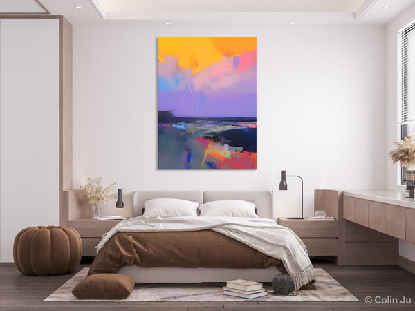 Abstract Landscape Artwork, Contemporary Wall Art Paintings, Extra Large Original Art, Landscape Painting on Canvas, Hand Painted Canvas Art-LargePaintingArt.com