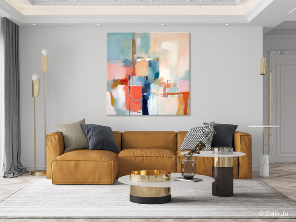 Canvas Paintings, Large Abstract Art for Bedroom, Simple Modern Acrylic Artwork, Modern Original Abstract Wall Art, Contemporary Canvas Art-LargePaintingArt.com