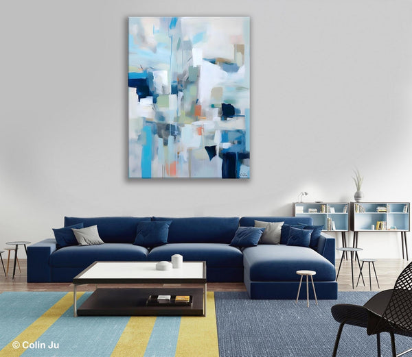 Large Modern Canvas Wall Paintings, Original Abstract Art, Hand Painted Acrylic Painting on Canvas, Large Wall Art Painting for Dining Room-LargePaintingArt.com