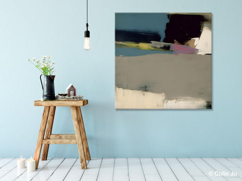 Abstract Wall Art for Bedroom, Original Modern Acrylic Artwork, Modern Canvas Art Paintings, Extra Large Abstract Paintings for Dining Room-LargePaintingArt.com